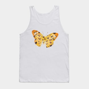 Butterflies on Yellow Background Tank Top